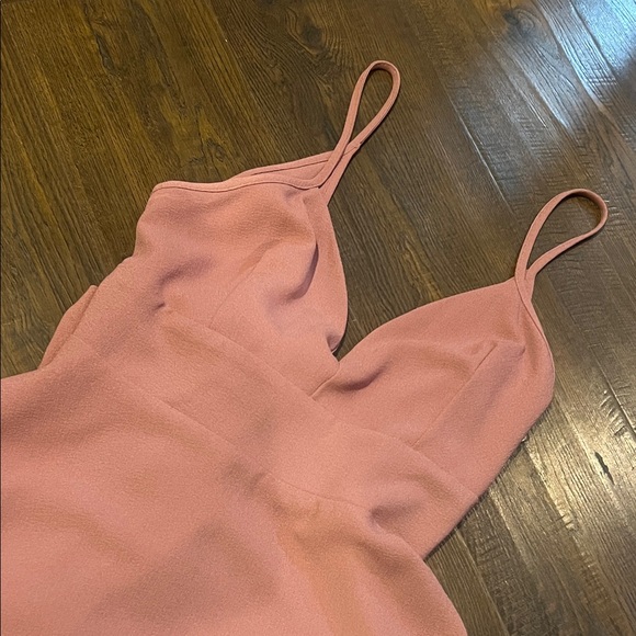 Windsor Elegant Pink Spaghetti Strap Dress - Picture 2 of 5